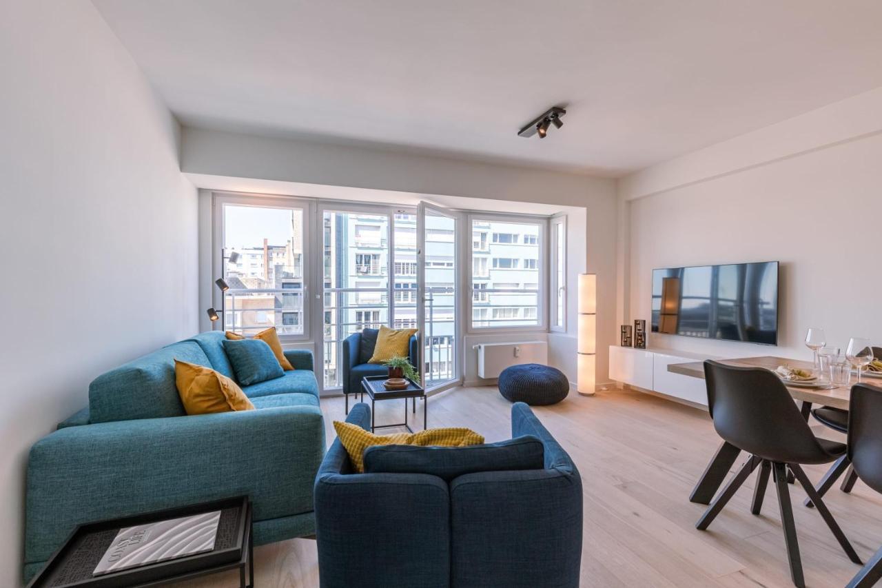 Huswell - Lovely Apartment With Lateral Sea View And Parking Остенде Екстер'єр фото